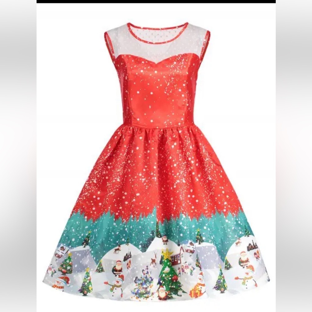 TOP MELON retro christmas dress